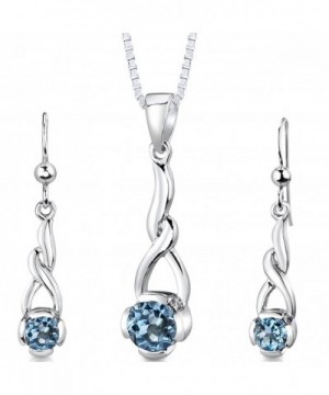 Pendant Earrings Necklace Sterling Rhodium