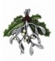 Danforth Mistletoe Holly Brooch Pin