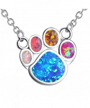 KELITCH Footprint Pendant Necklace Created