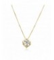 Diamond Pendant Necklace Crystal Zirconia