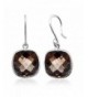 Sterling Silver Cuchion Checkerboard Earrings