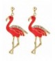 EVER FAITH Austrian Flamingo Gold Tone