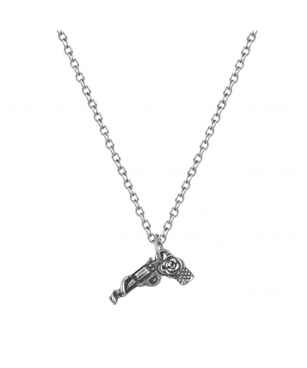 Lux Accessories Flower Revolver Necklace