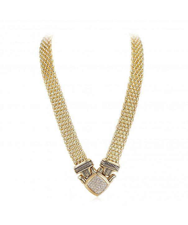 UNY Necklace Popcorn Rhinestone Classic