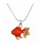 DianaL Boutique Enameled Goldfish Necklace