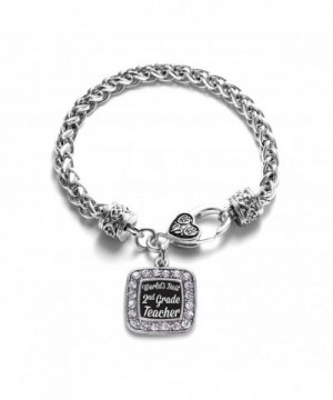 Teacher Classic Silver Crystal Bracelet