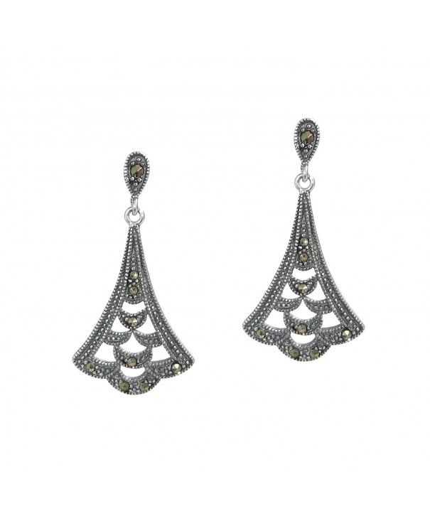 Sterling Silver Chandelier Earrings Marcasit