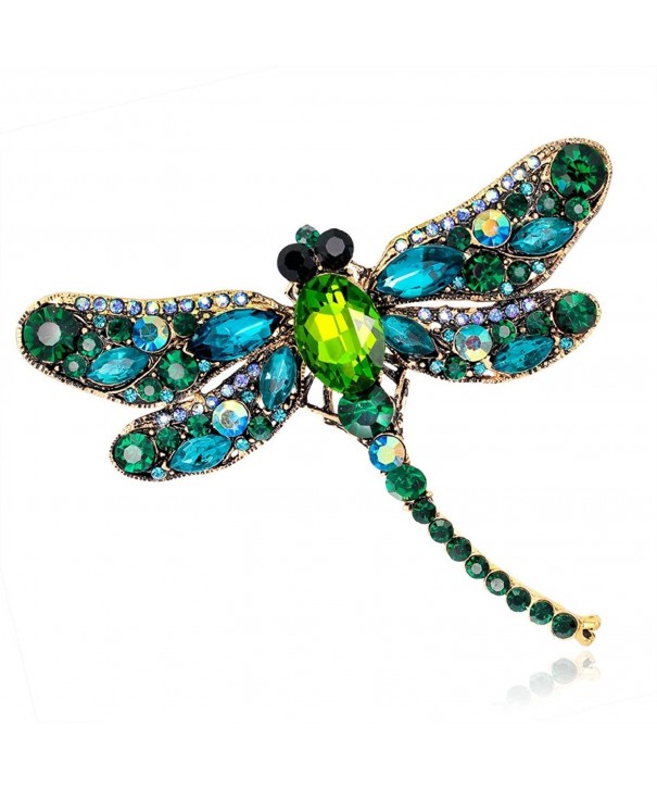 Top Cheer Vintage Rhinestone Dragonfly