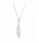 Sterling Stylish Feather Adjustable Necklace