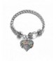 Autism Bracelet Silver Lobster Crystal