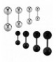 Assorted Polished Stainless Barbell Cartilage