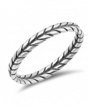 Thin Braid Thumb Sterling Silver