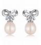 Earrings Sterling Bowknot Freshwater Hypoallergenic