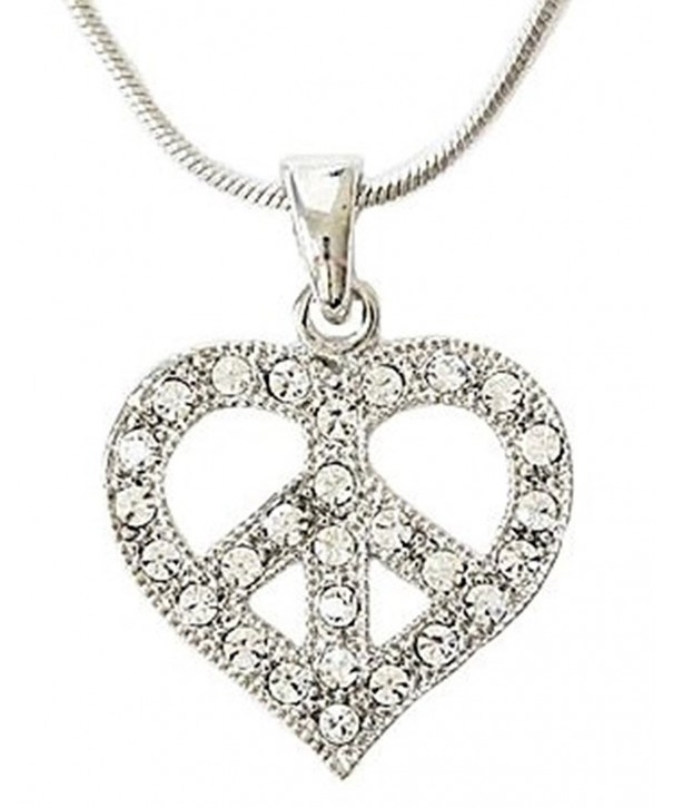 Silver Crystal Symbol Necklace Jewelry