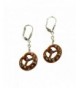 Bavarian Earrings Pretzel brown Traditional