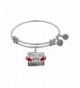 Angelica Rhodium Friends Lobster Bracelet