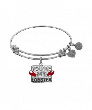 Angelica Rhodium Friends Lobster Bracelet