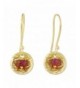 NOVICA Dangle Earrings Cerise Harvest