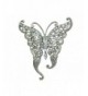 TTjewelry Vintage Butterfly Rhinestone Crystal