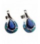 Teardrop Sterling Earrings Sapphire Jewelry