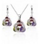 Colourful Zirconia Crystals Necklace Earrings