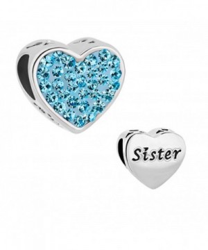 DemiJewelry Heart Sister Charms Bracelets