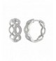 Infinity Hoops Huggies Sterling Silver