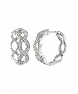 Infinity Hoops Huggies Sterling Silver