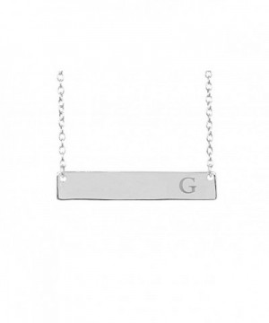 Sterling Silver Initial Necklace Lobster