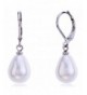 Lureme Teardrop Leverback Earrings 02002644 2