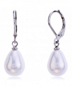 Lureme Teardrop Leverback Earrings 02002644 2