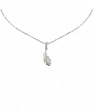 Poulettes Jewels Necklace RhodiumBird Feather