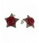 Rose Marcasite Sterling Silver Earrings