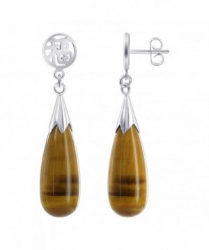 Gem Avenue Teardrop Natural Earrings