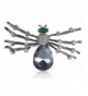 Alilang Womens Gunmetal Halloween Tarantula