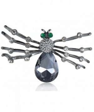 Alilang Womens Gunmetal Halloween Tarantula