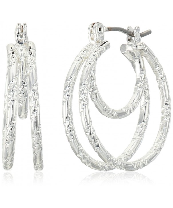 Napier Attraction Silver Tone Petite Earrings