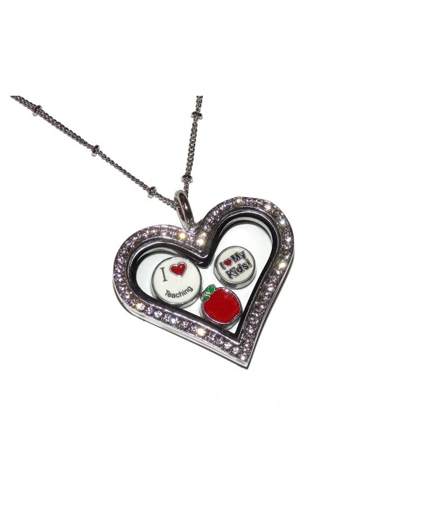 Teacher Gift Floating Locket Necklace