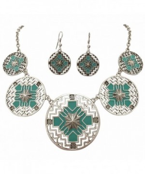 Cutout Southwestern Boutique Necklace Earrings