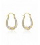 Gold Two Tone Small Earrings Diameter