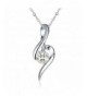 Necklace Sterling Zirconia Girlfriend Daughter