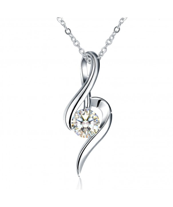 Necklace Sterling Zirconia Girlfriend Daughter