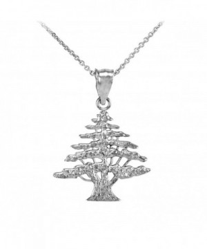 Polished Sterling Silver Pendant Necklace