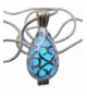 Wishing Teardrop Fairy Magical Necklace blue sil