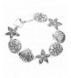 Silver Tone Bracelet Magnetic Clasp Inches