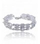 EVER FAITH Austrian Bracelet Silver Tone