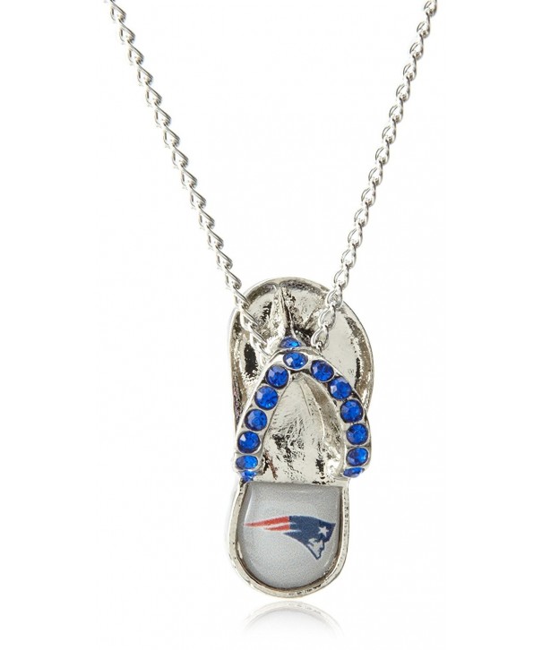 England Patriots Crystal Flip Necklace