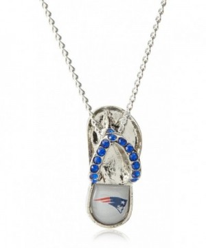 England Patriots Crystal Flip Necklace