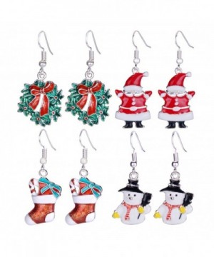 Zhenhui Christmas Earrings Stockings Thanksgiving