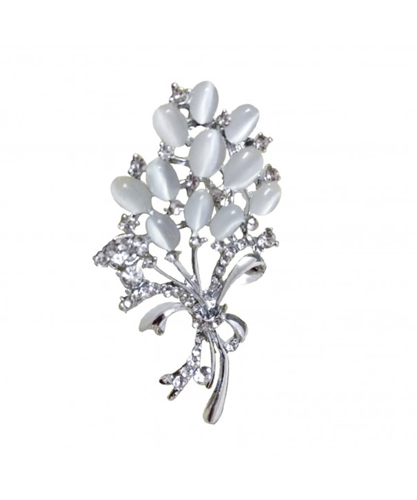 Ailer Wedding Created Brooches Pins White